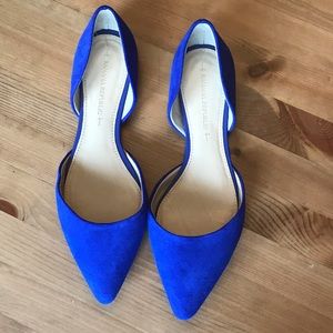 Banana Republic royal blue suede flats.
